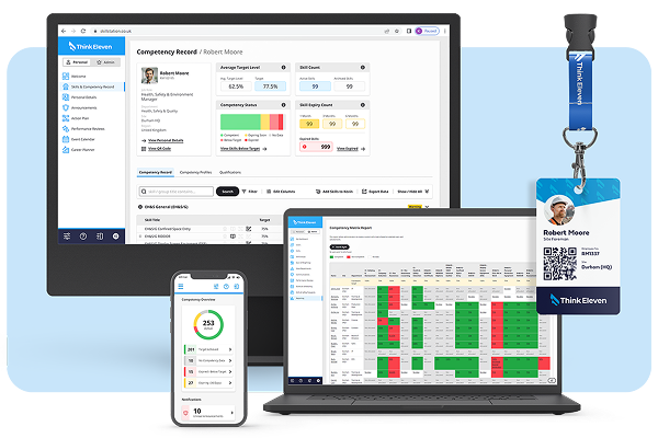 SkillStation shown across multiple devices
