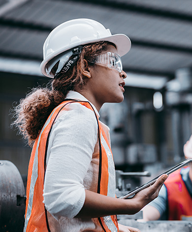 A production line worker of an automotive manufacturer