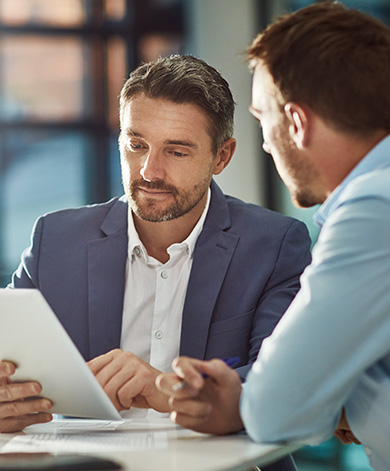 Two managers of a financial services company